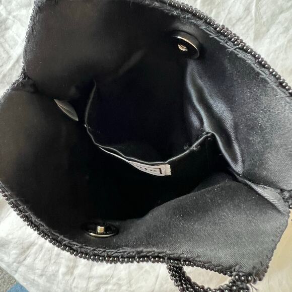 90s La Regale Black Beaded Small Purse - Picture 4 of 11